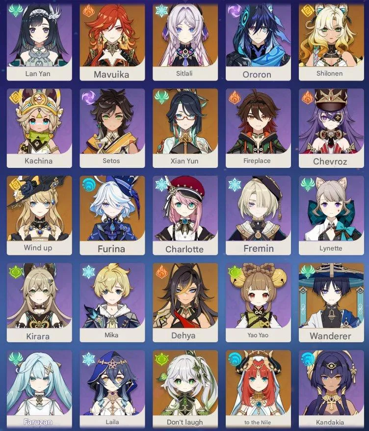 GI956 21 Legendaries, 44 epics, C3R1 Xilonen, C3R1 Raiden, C2R1 Mavuika, many C6 4-star supports, 340 event wishes saved (G)